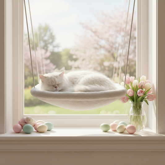 Hamac Fenêtre Luna™ pour Chat - Le Coin Soleil Préféré de Votre Félin