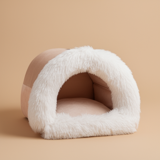 La Niche Luna – Refuge Douillet pour Chats qui Aiment se Cacher